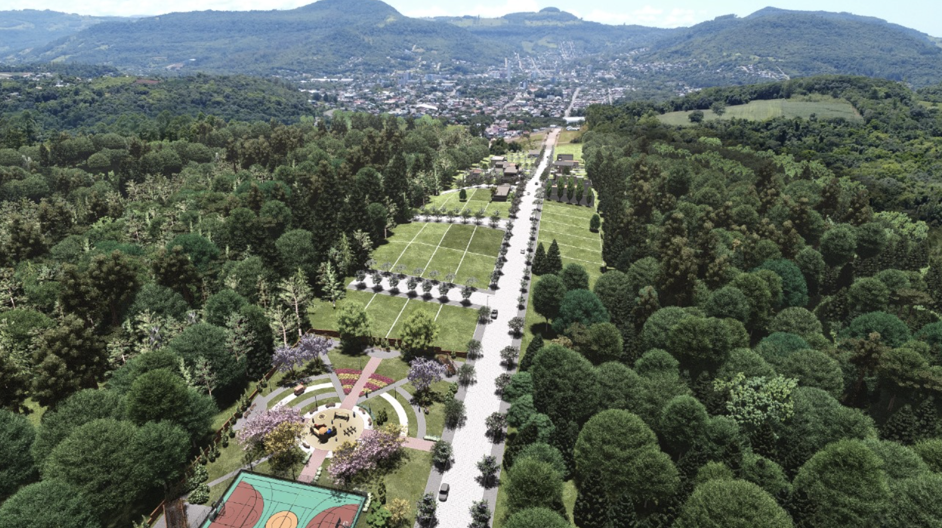 Infraestrutura urbana do Parque Vita Igrejinha