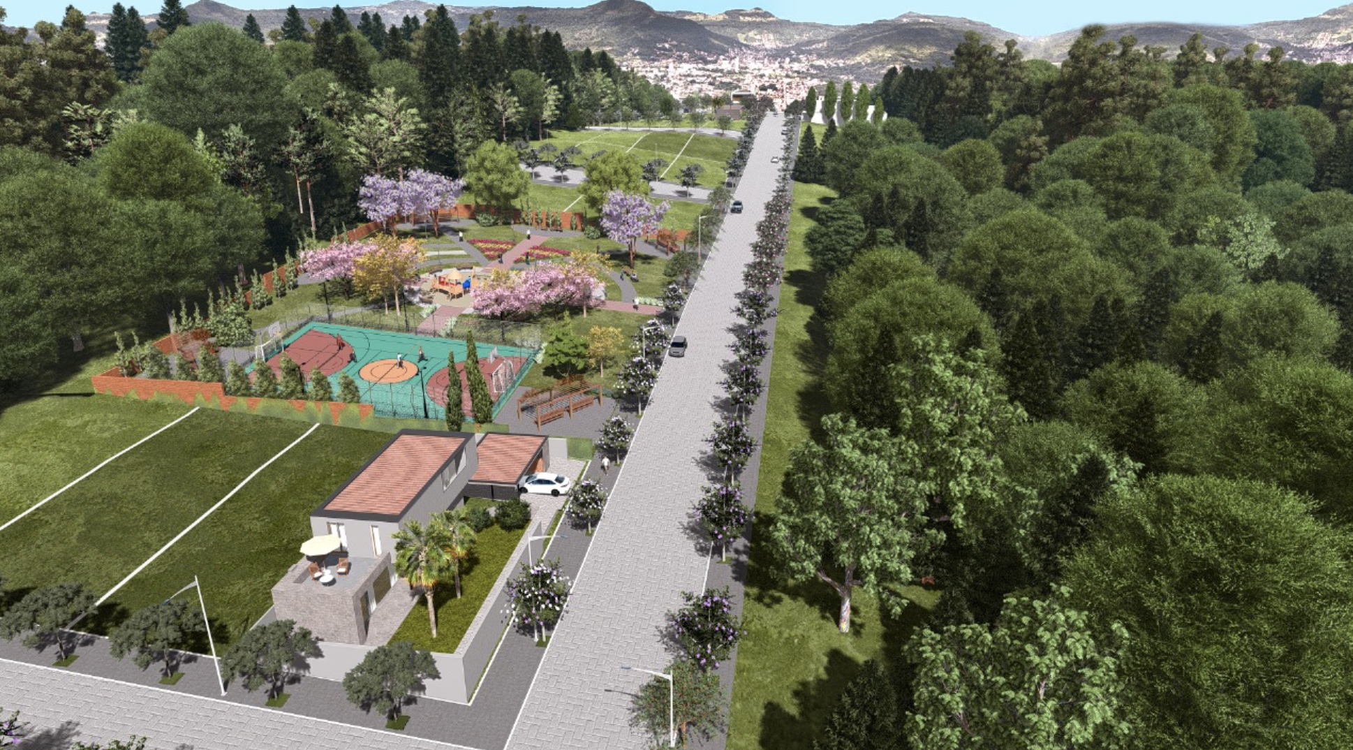 Infraestrutura urbana do loteamento em Igrejinha